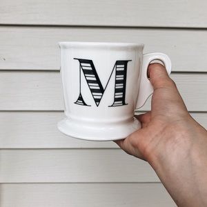 LETTER “M” ANTHROPOLOGIE MUG